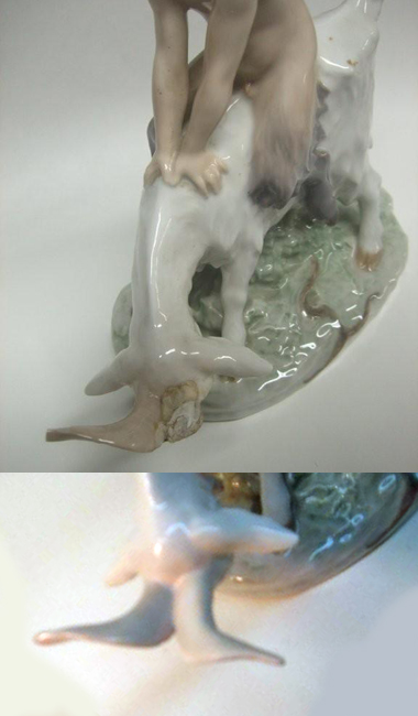 Goat with Fabricated Horn